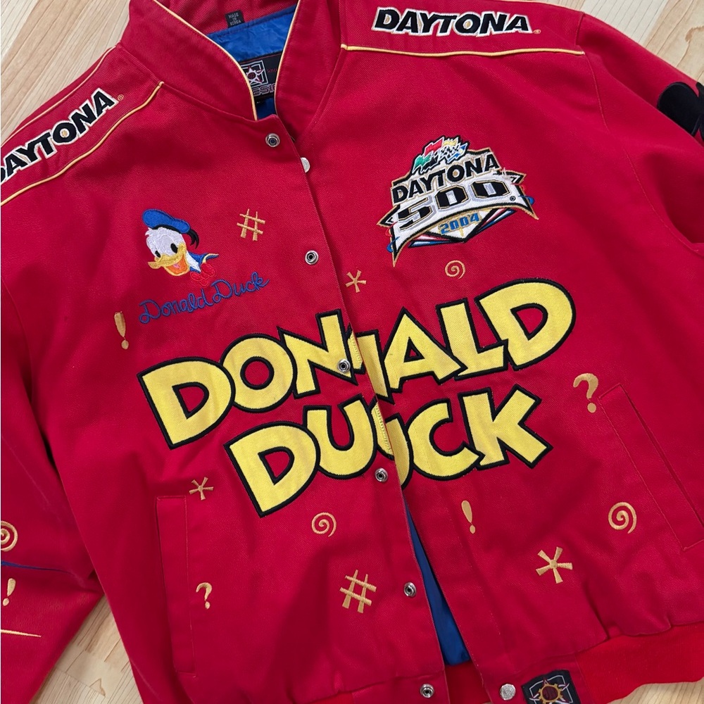 Red Donald Duck Daytona 500 Jacket